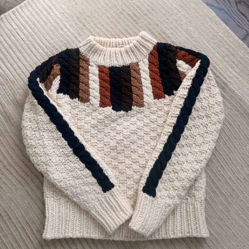 Beautiful Wool Knitted Sea Sweater